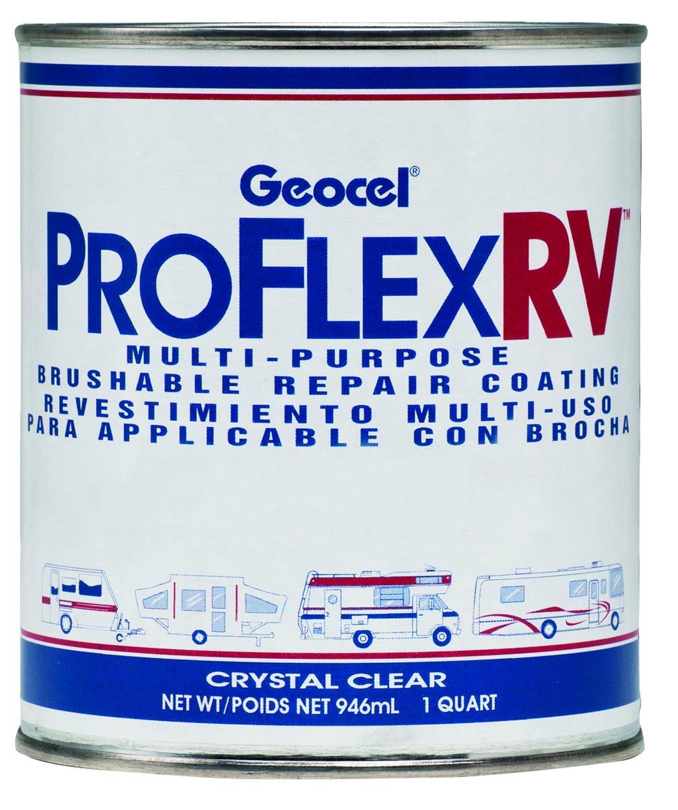 Geocel GC23200 Proflex Rv Multi – Purpose Brush able Repair Coating, Standard