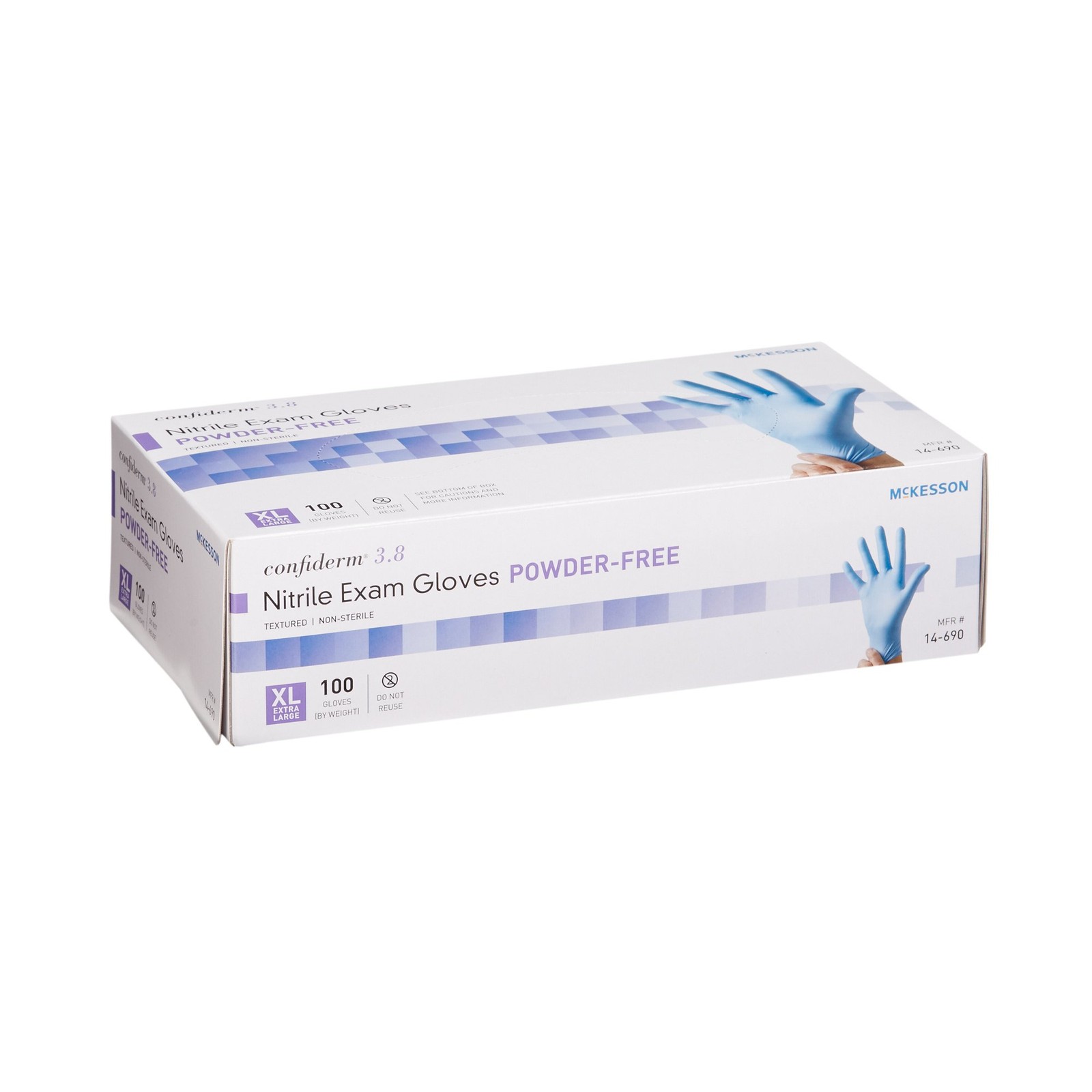 McKesson Confiderm Nitrile Exam Glove – 100 per Box