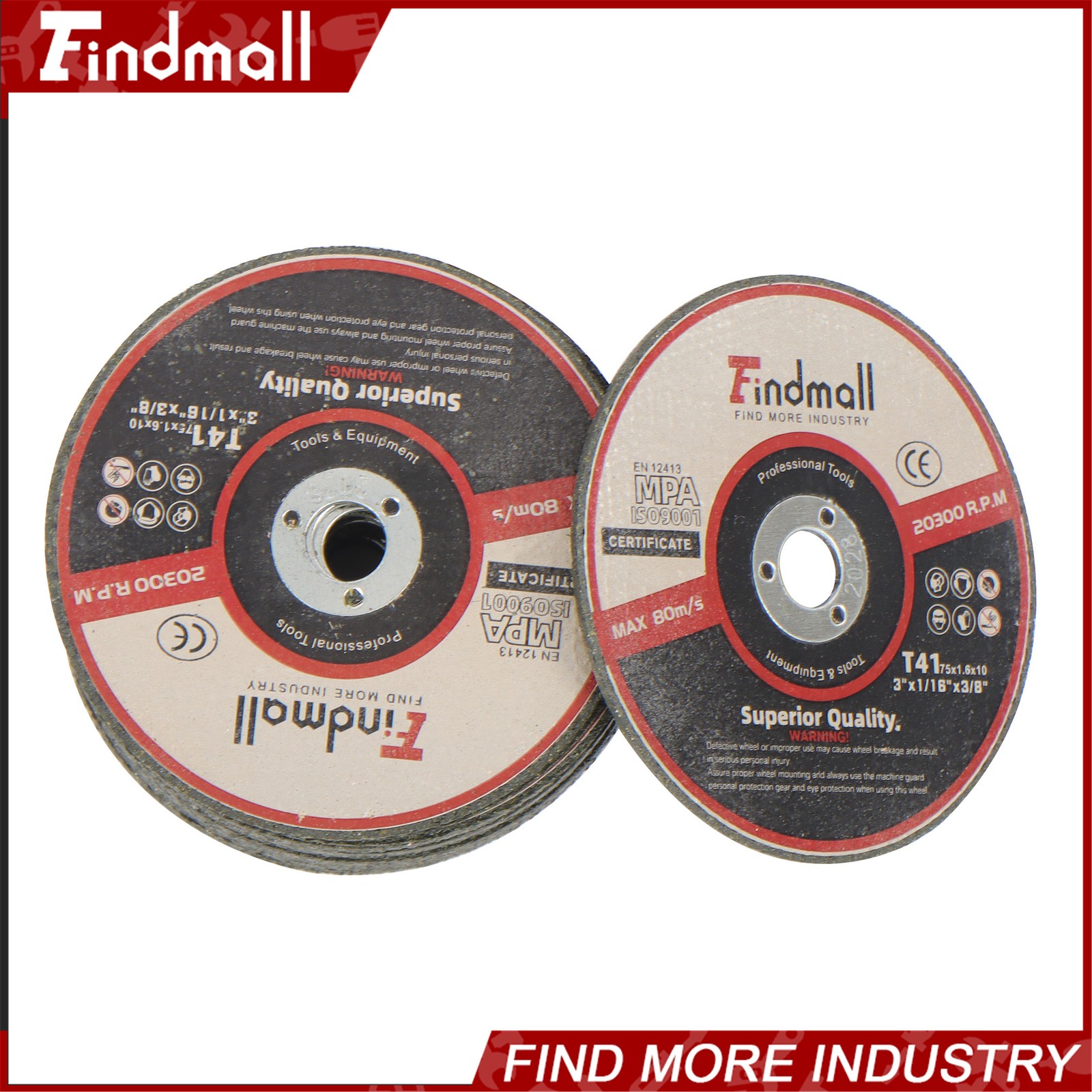 Findmall 50 Pack Cut Off Wheels 3″ x 1/16″ x 3/8″ Cutting Discs for Die Grinders