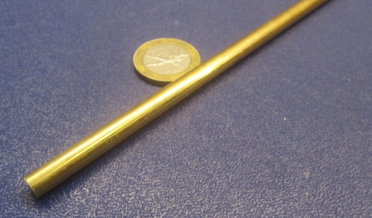 360 Brass Rod 1/4″ (.250″) Diameter x 24.0″ Length, 3 Pcs, 6 Ft