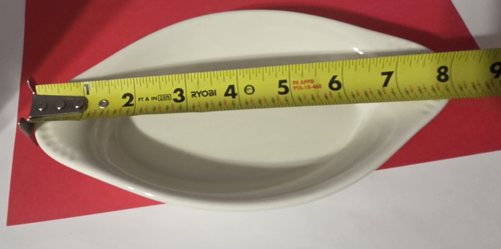 Tuxton China 117 Oval Dish Welsh Rarebit 8 ounces White