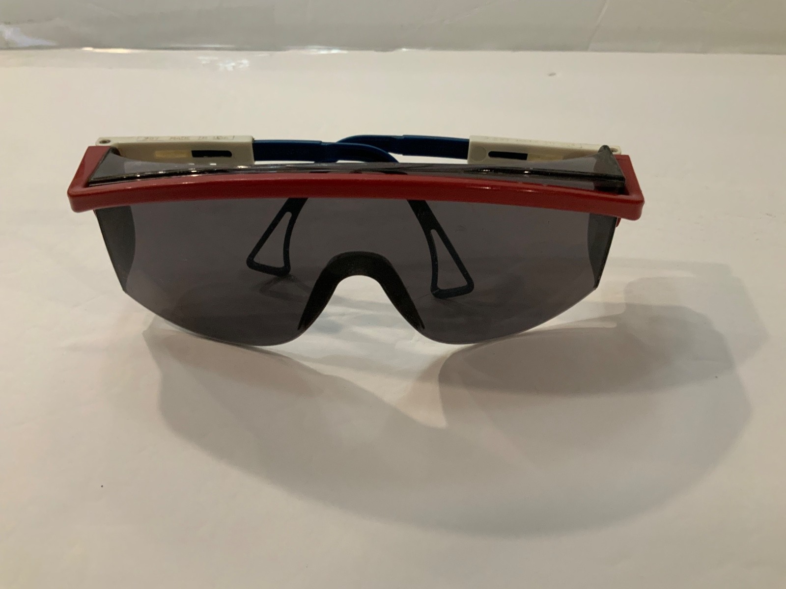 UVEX Astrospec Patriot Frame Dark Lens Safety Glasses Made In USA Z87 VTG
