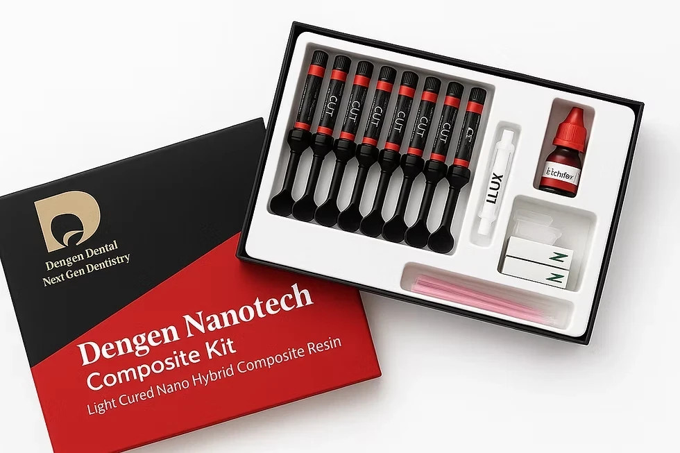 Dental NANOTECH ZIRCONIA Visible Light Cured 7 Composite Bonding Restorative Kit