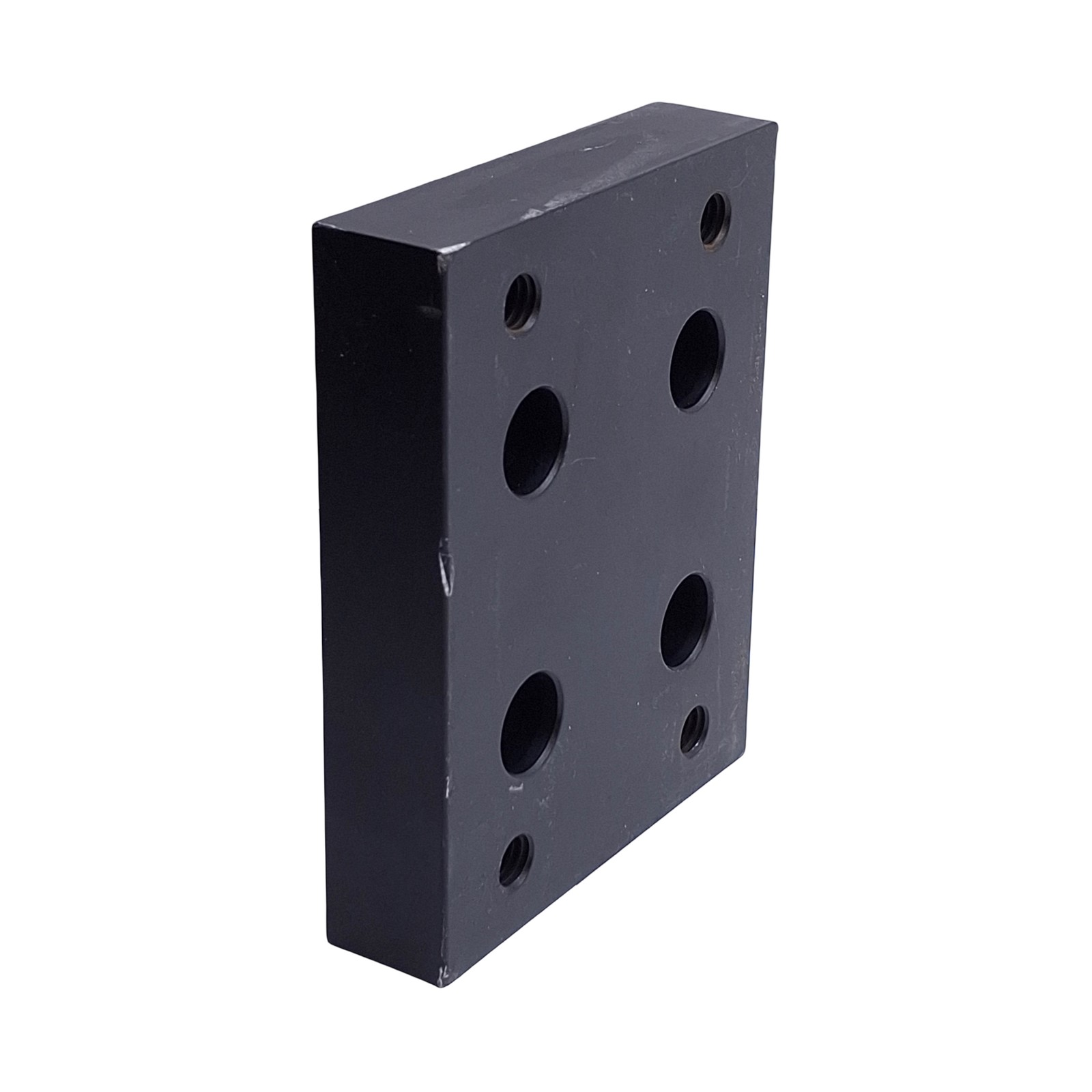 80/20 2420-Black 15 Series Flange Mount Caster Base Plate, 3.750in x 3.00in