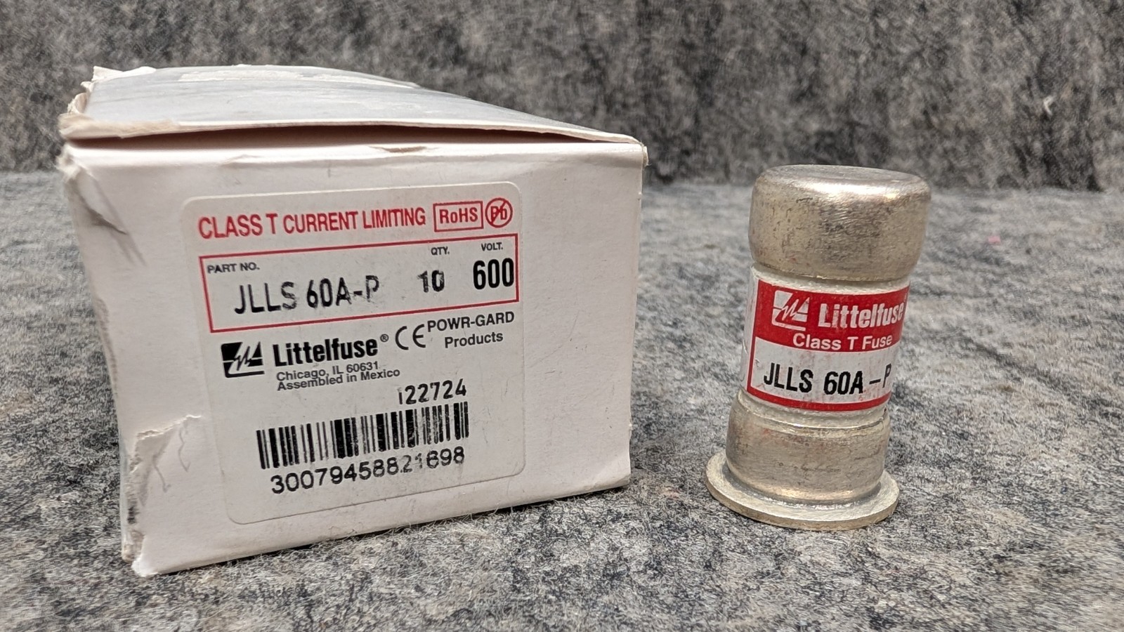 Littelfuse JLLS-60 JLLS 60A-P ( JLLS-60A ) 60Amp 600Vac Class T Fuse (10 Pack)