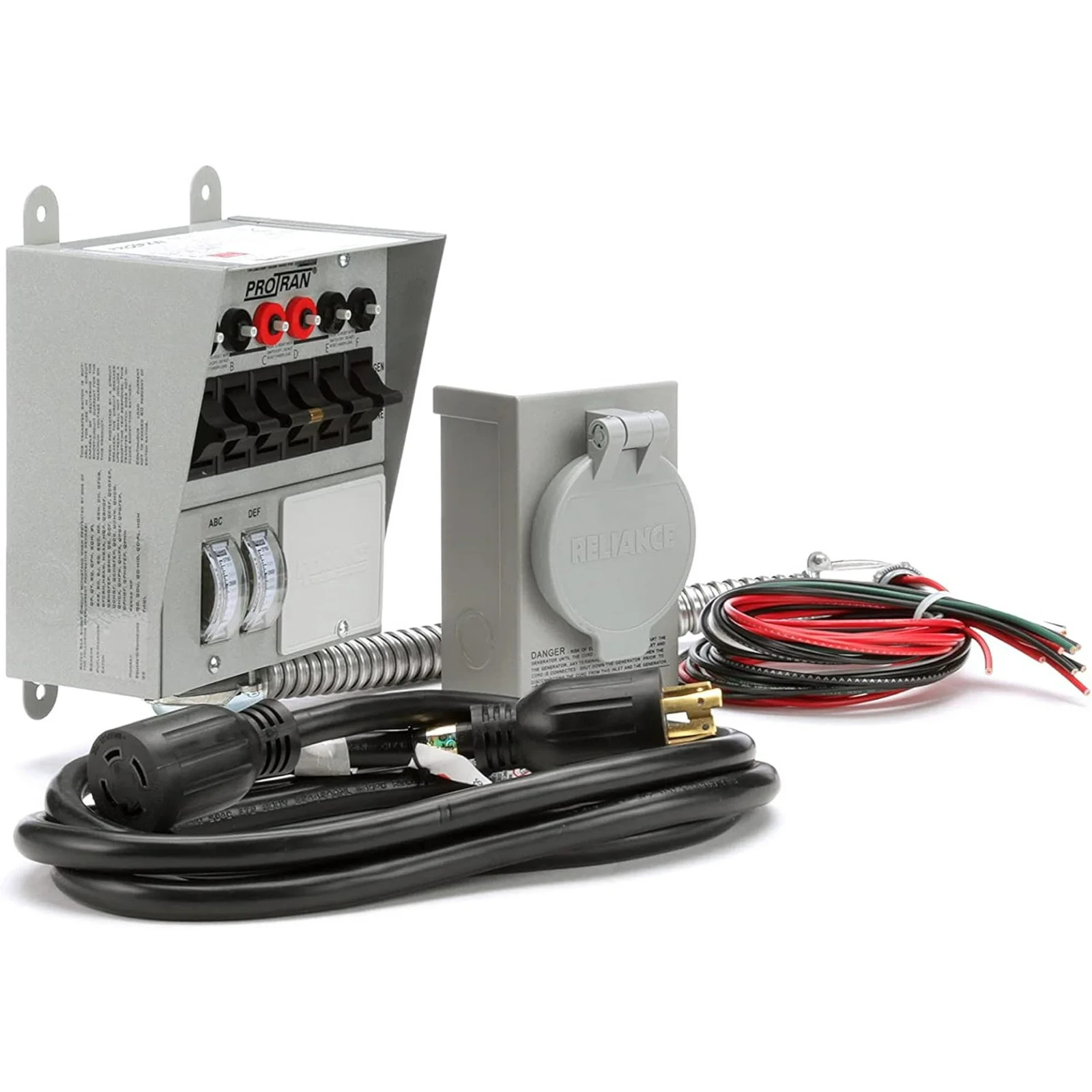 Reliance Controls Pro/Tran Series 31406CRK Transfer Switch Kit, 1-Phase, 60 A