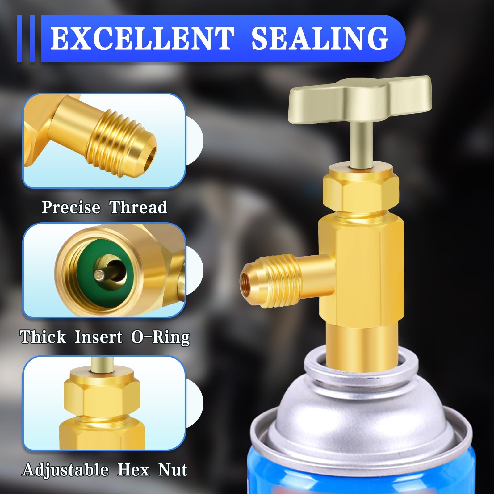 R134a Can Tap, Self Sealing & Puncture Style 134a Can Taps, AC Freon Can Tap …