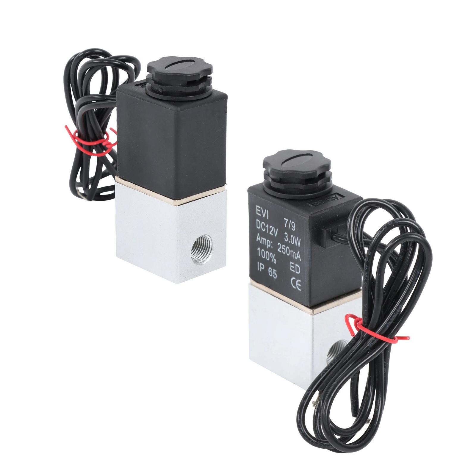 2X 1/4″ Fast Response Electric Air Water Solenoid Valve 12V DC Normally Closed