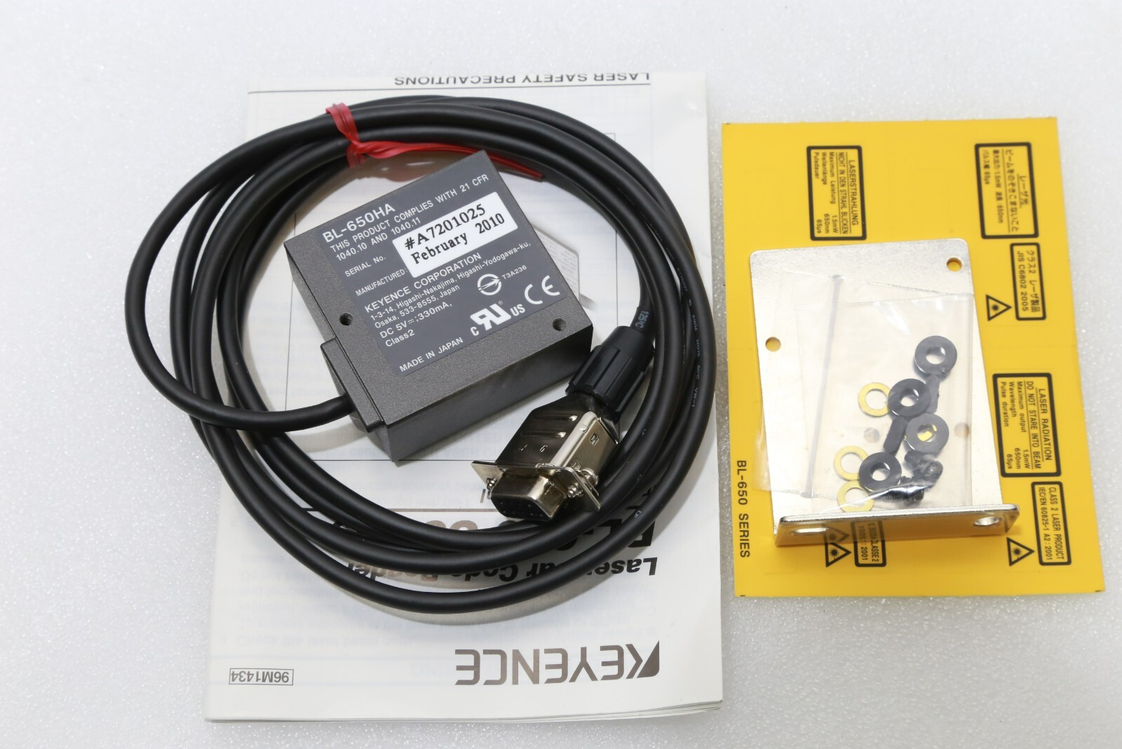 KEYENCE Genuine NNB BL-650HA Laser Barcode Reader SEN-I-2529=9I12