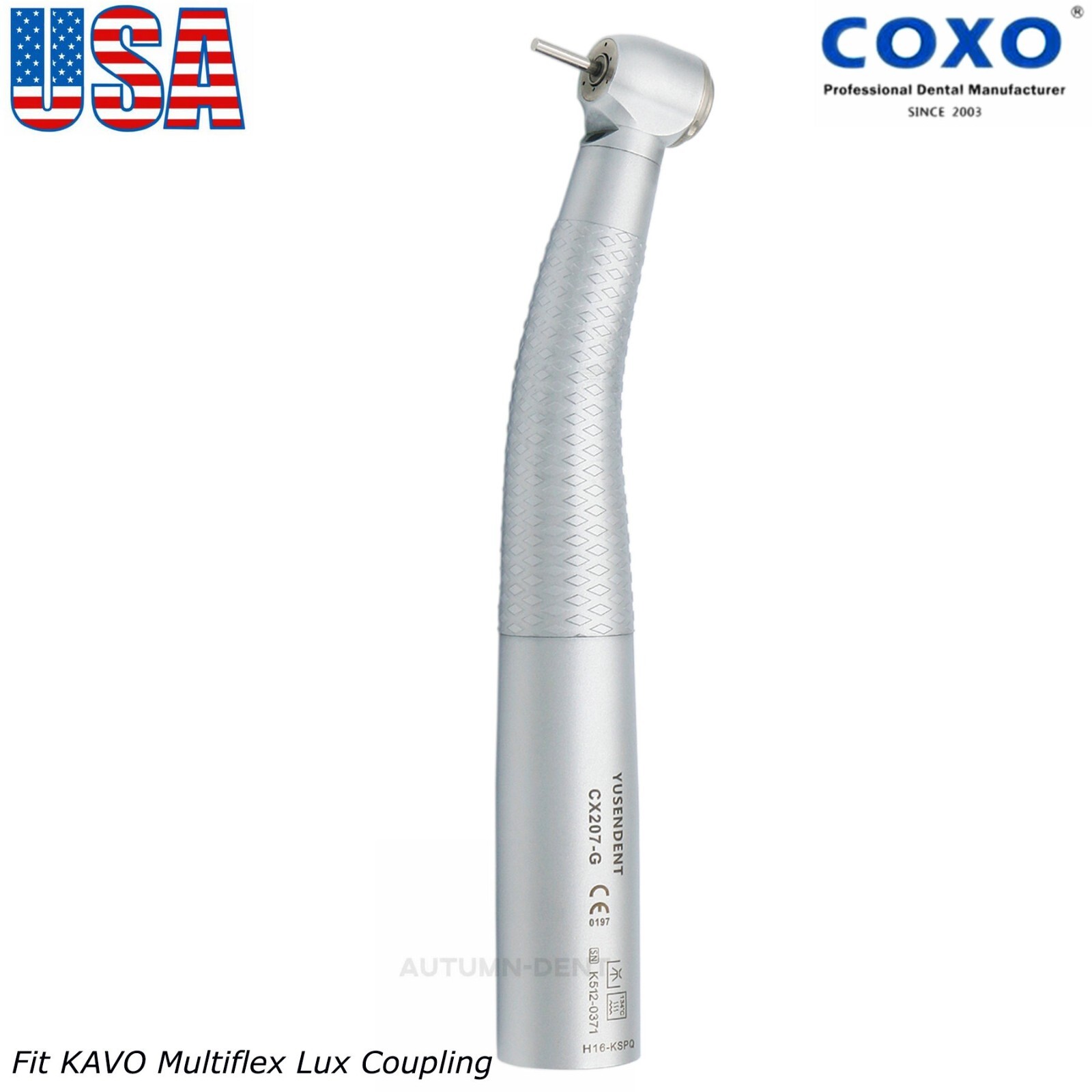 US COXO Dental Fiber Optic Handpiece High Speed Turbine For Kavo NSK Coupler