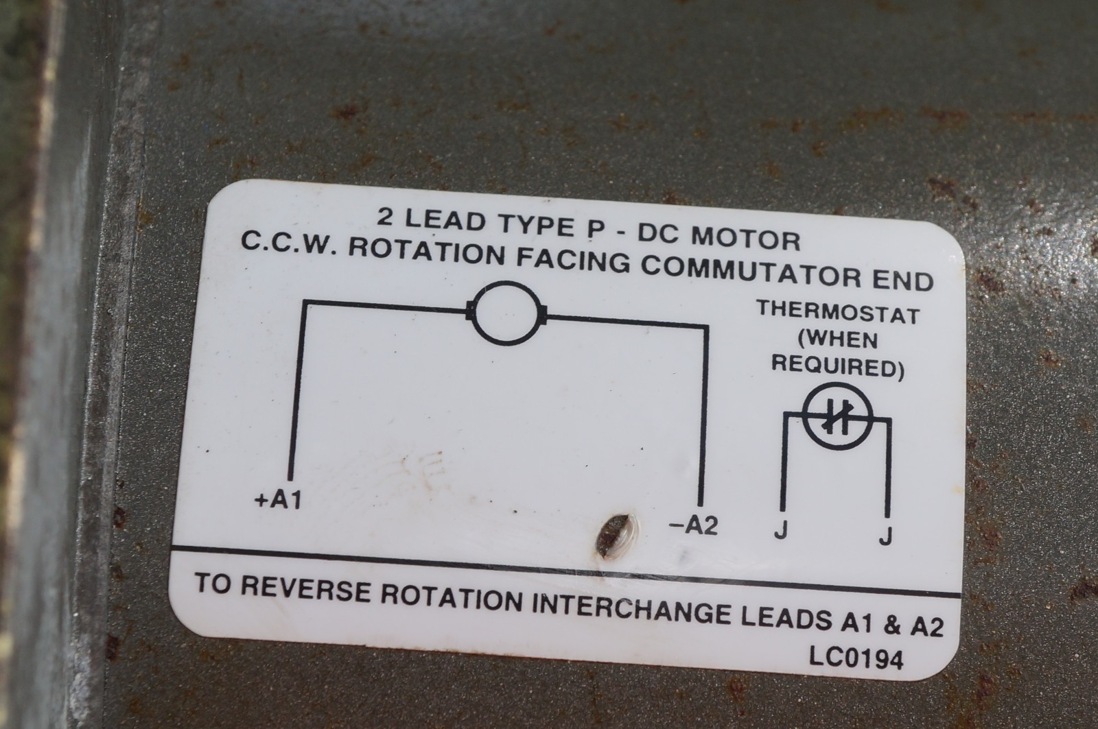BALDOR DC Motor 3/4 HP, 180V, 1750 RPM, IEFC, PM3428P, 34-6751-394661, 5/8 Shaft