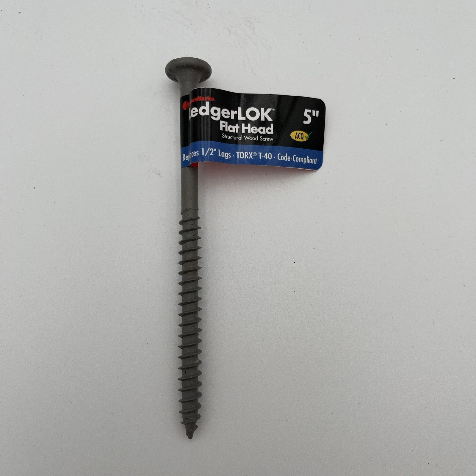 NEW!! 131 Pack FastenMaster LedgerLOK 5 Inch Flat Head Ledger Board Screws