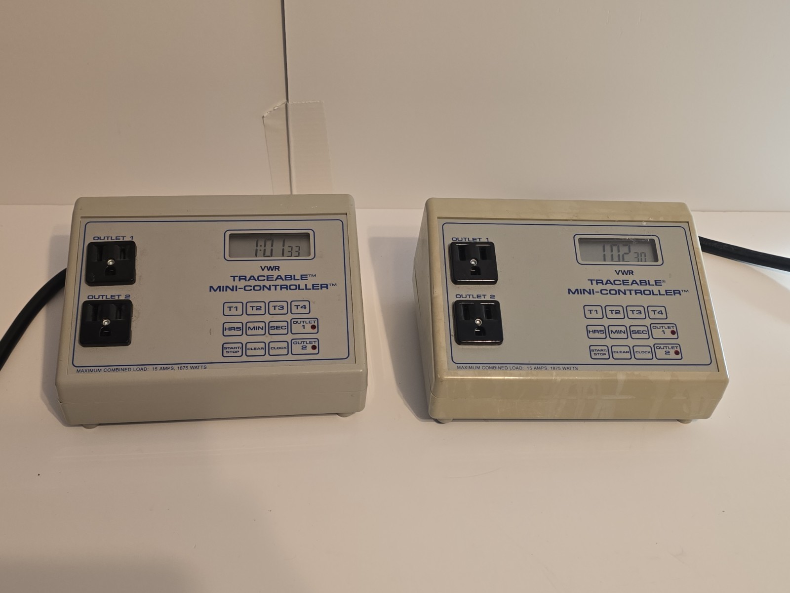 Fisher Scientific VWR Traceable Digital Mini-Controller 1875W 110V 15A Lot Of 2