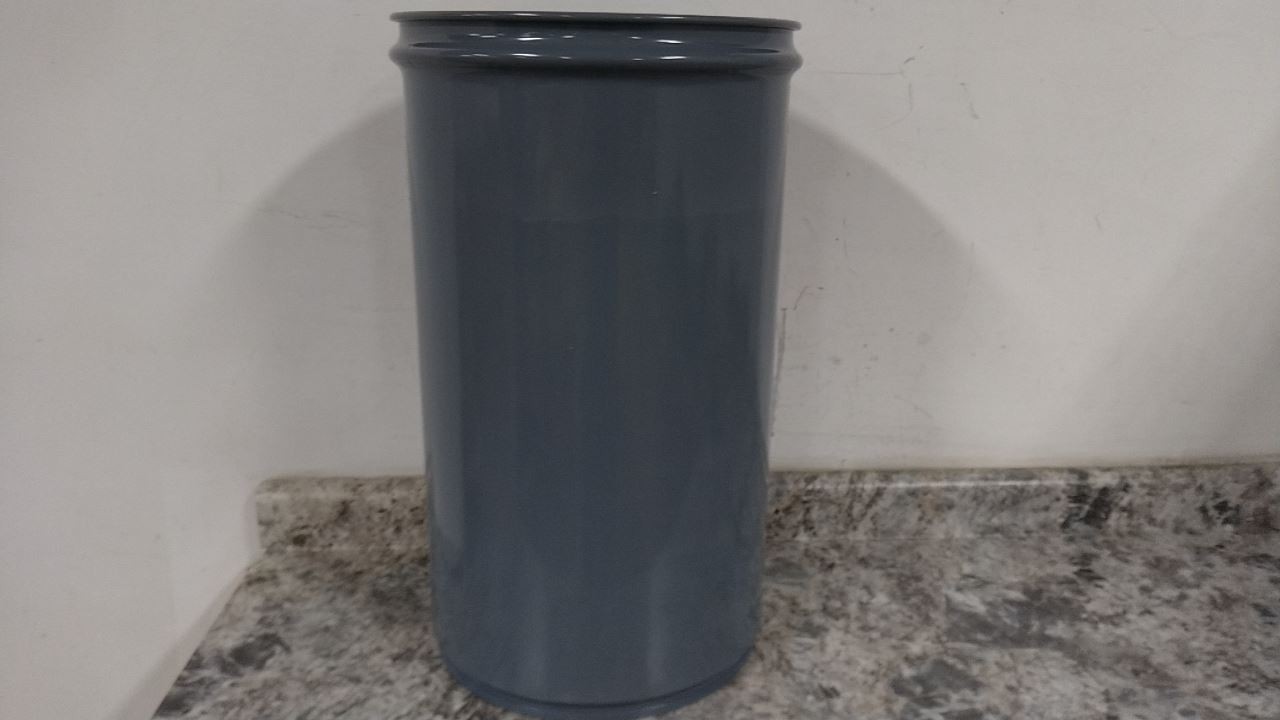 Justrite 26415 15 Gal Cap 27-3/4 In H Gray Fire-Resistant Trash Can
