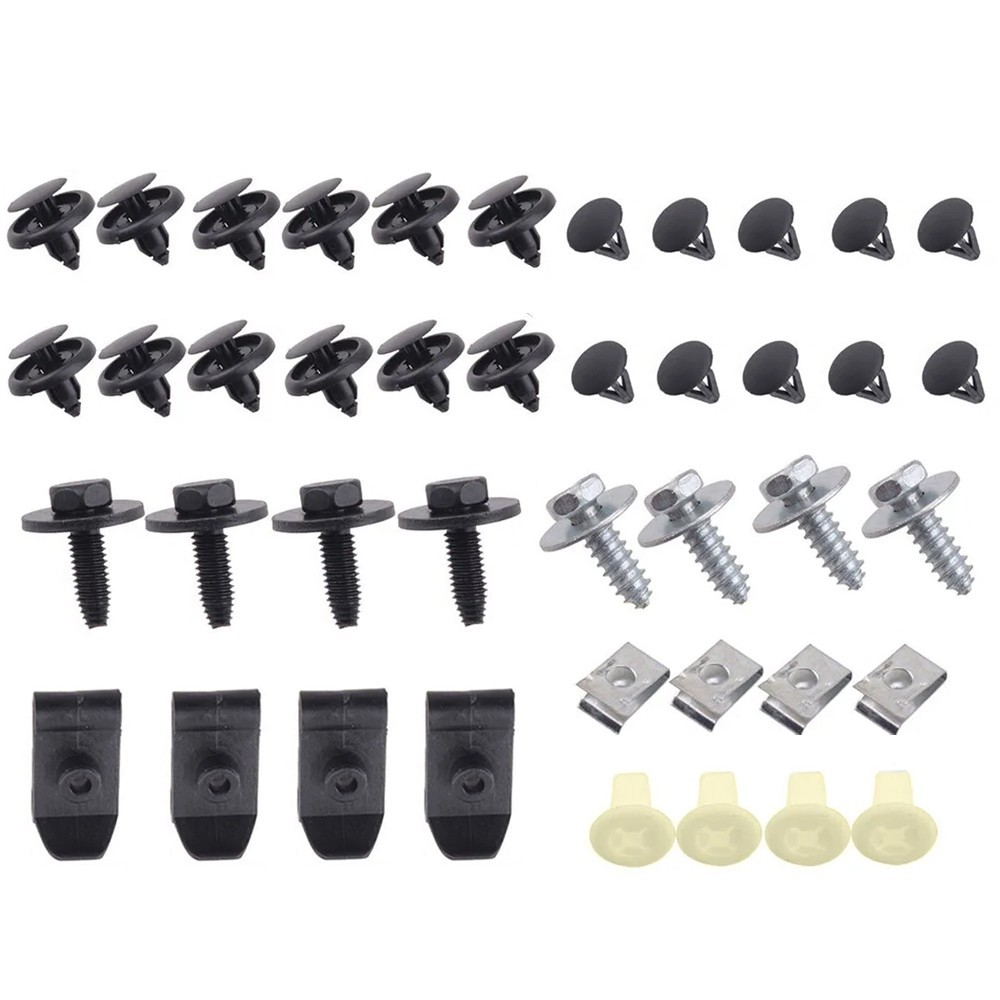 50Pcs For Lexus Engine Splash Shield Fender Bumper Screw Clips Rivet Fastener