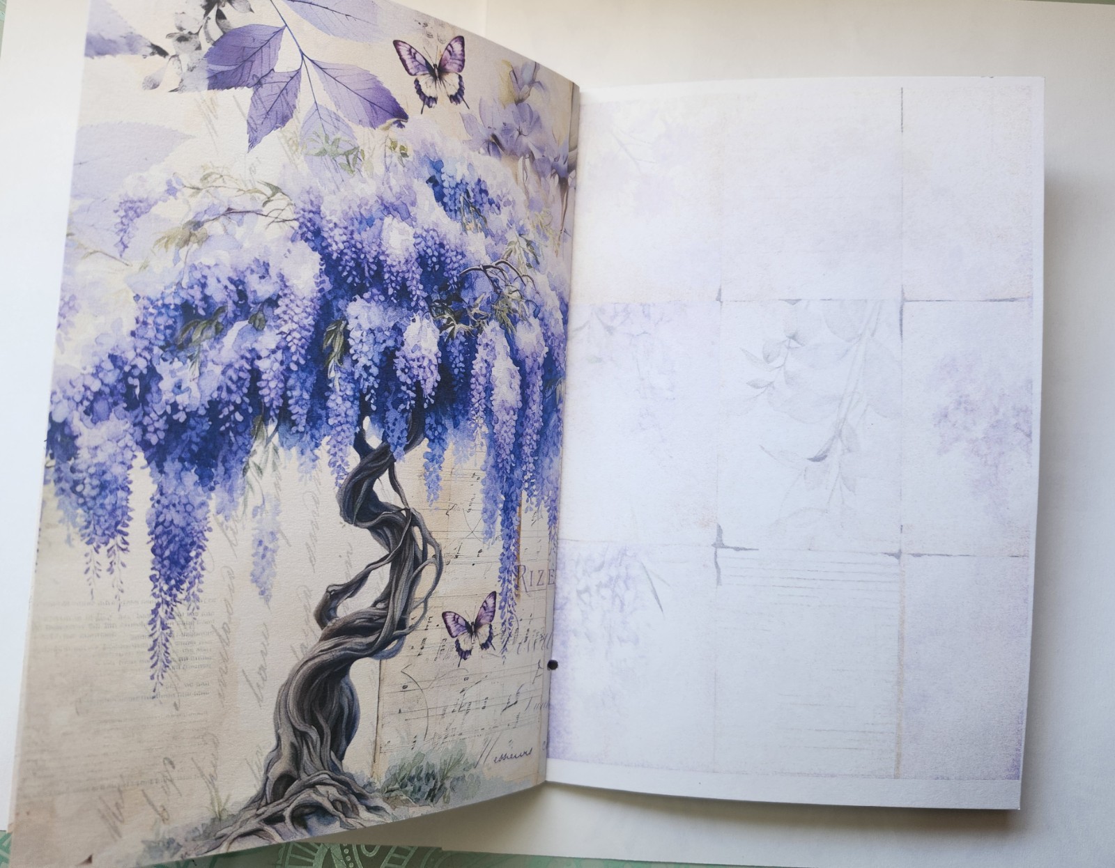 Junk Journal Blank Booklet «LAVENDER DREAMS» Vintage Purples 40pgs