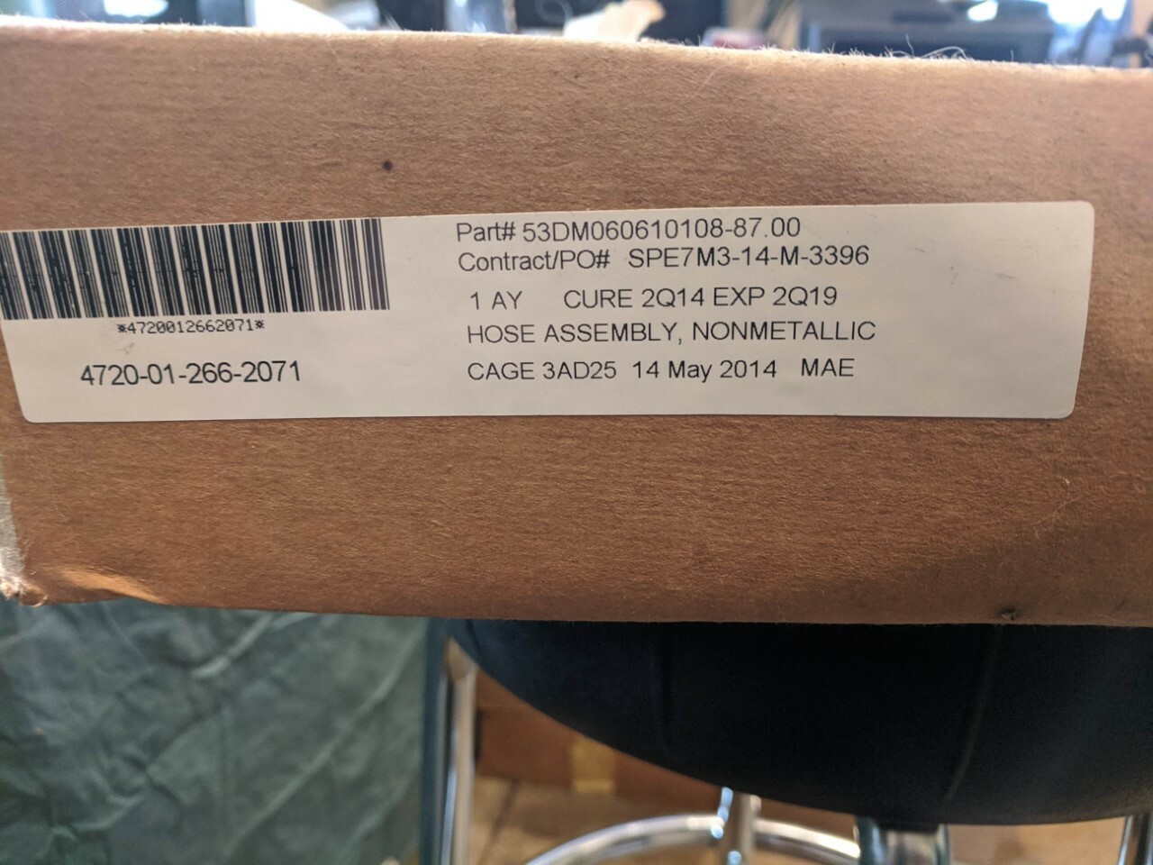 HOSE ASSY 3000 PSI SAE 100R18 12.5MM 1/2″ 53DM060610108-87.00 4720-01-266-2071