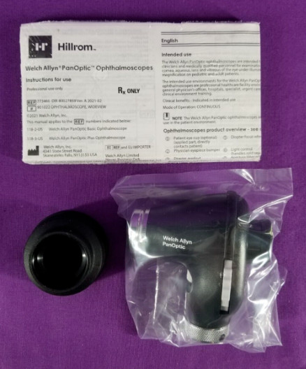 HILLROM WELCH ALLYN PANOPTIC LED OPHTHALMOSCOPE HEAD #118-2-US / 118-2 OPEN
