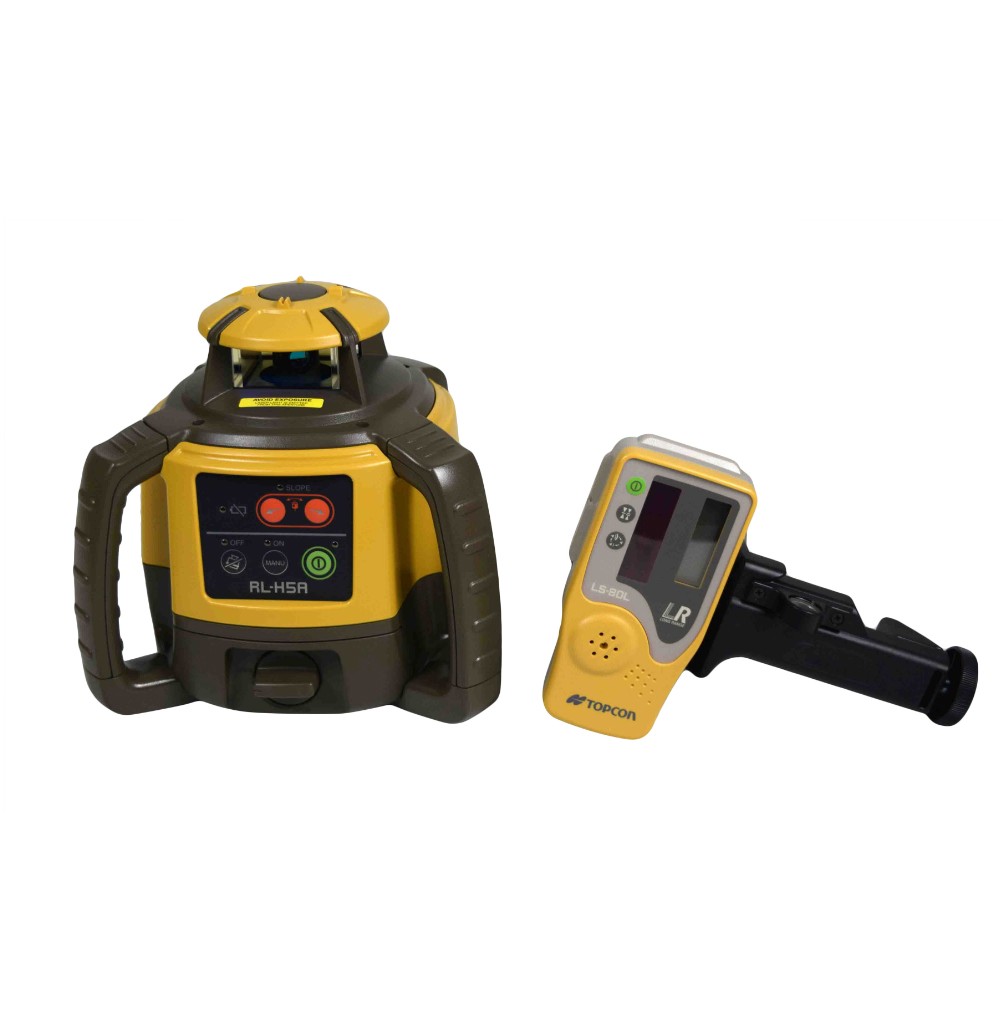 Topcon RL-H5A Horizontal Self-Leveling Rotary Laser Kit w/ LS-80X Receiver