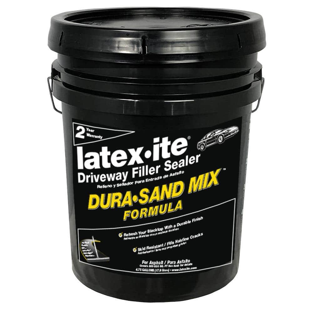 Driveway Filler Sealant Asphalt Crack Repair 5 Gal Non Skid Black Rubberized