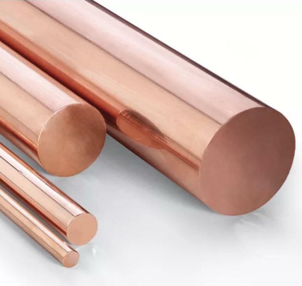 8mm ±10% Dia. 9.85″ Long 99.9% Pure Copper T2 Cu Metal Rods Cylinder
