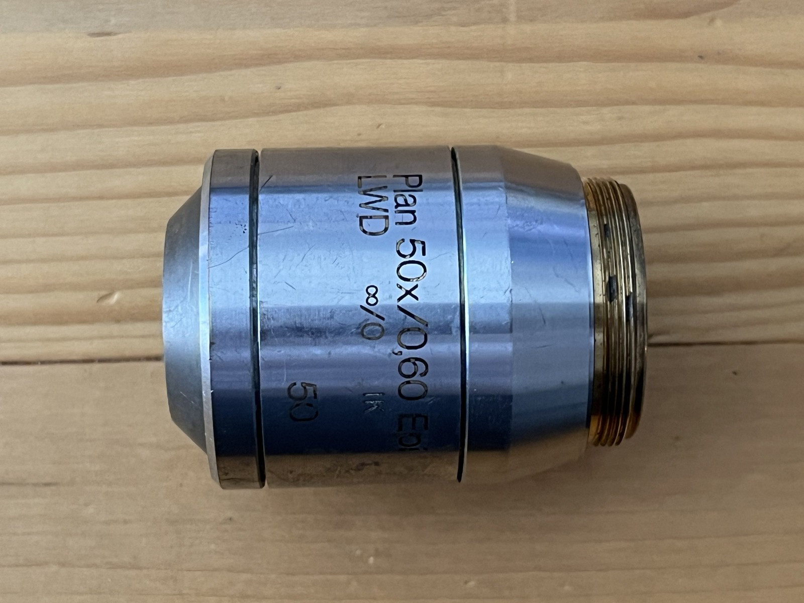 Reichert-Jung Austria 50 Plan 50x / 0.60 Epi IK LWD Microscope Objective Lens