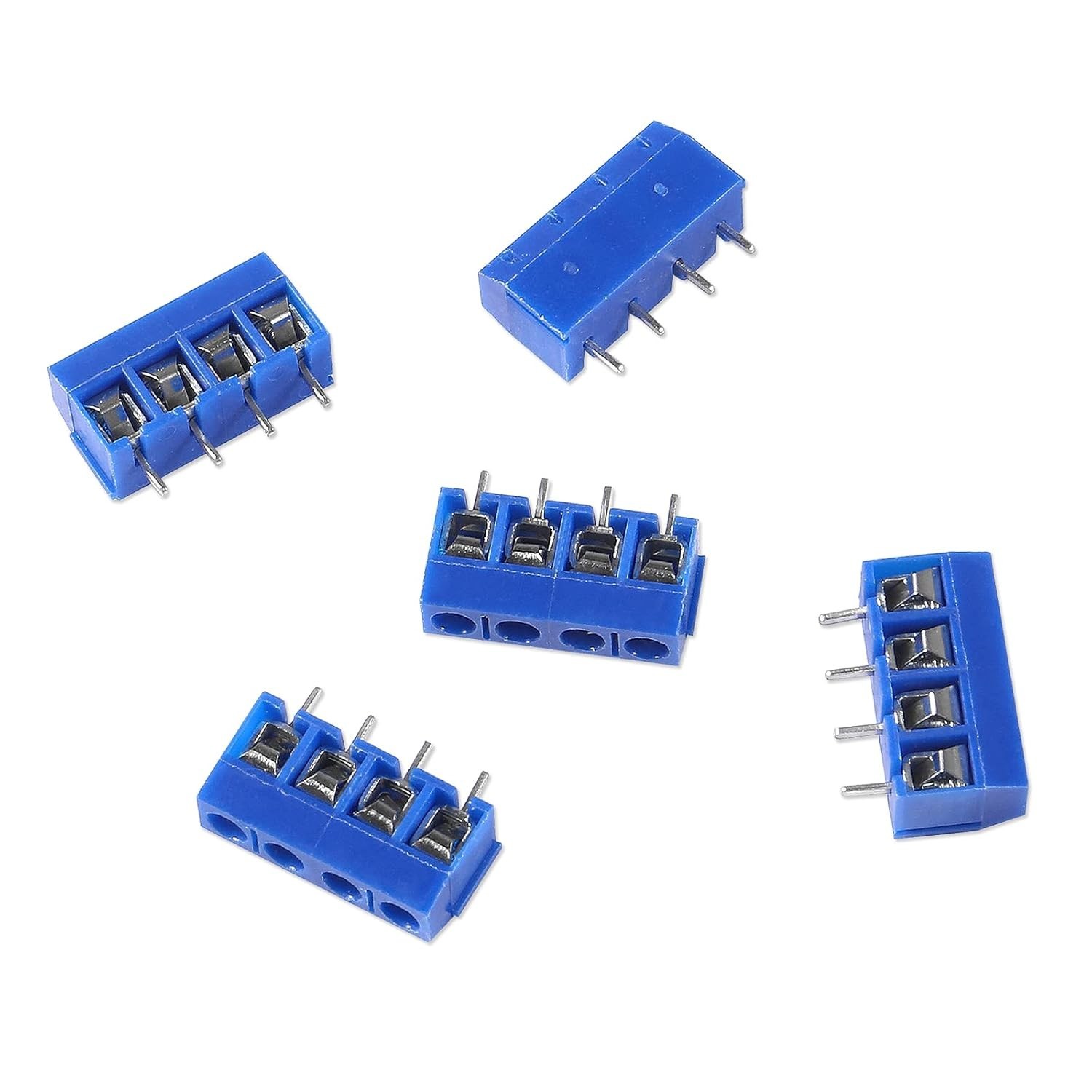 50pcs PCB Screw Terminal Block Set – 2/3/4Pin, 5.08mm Pitch