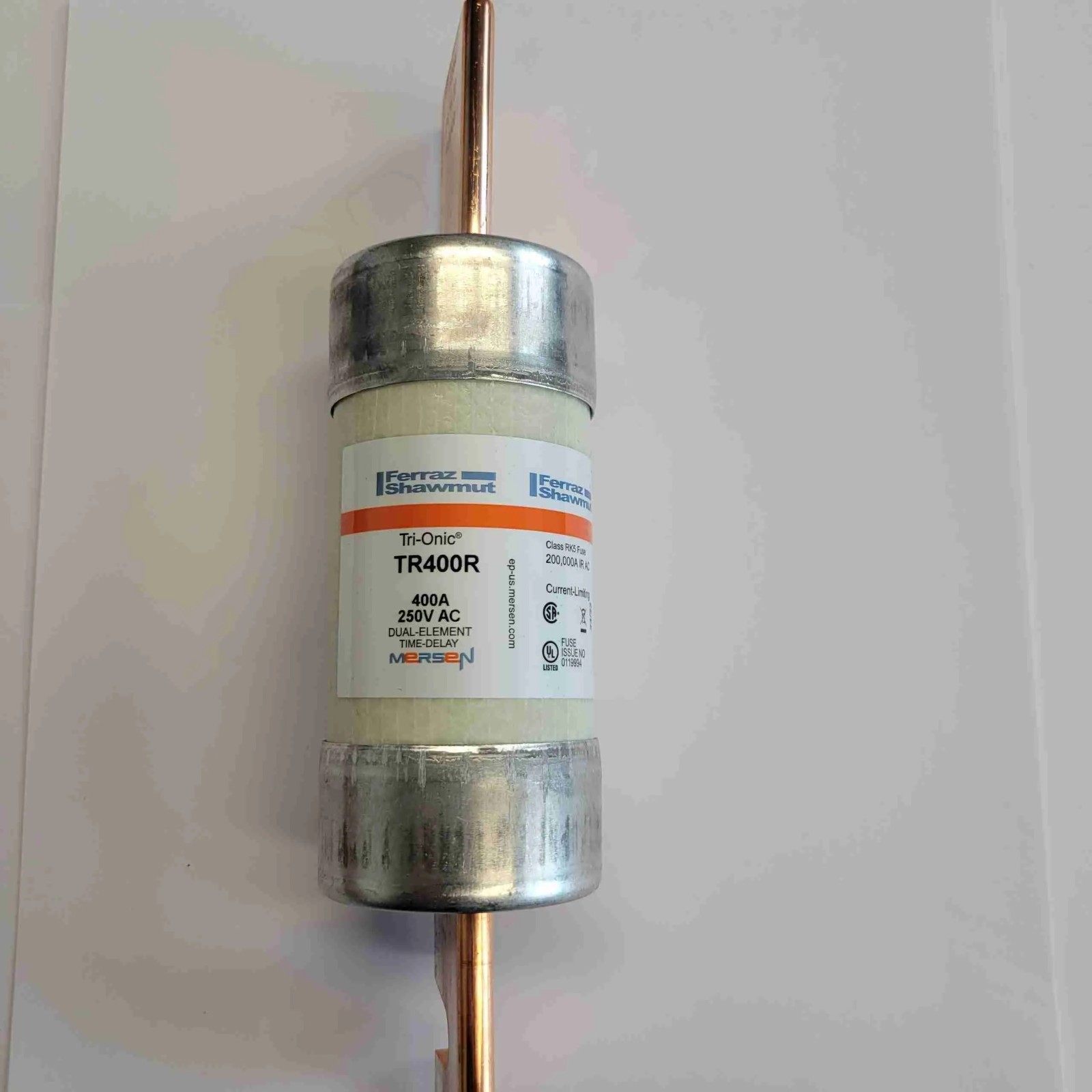 NIB – Mersen – TR400R – Tr-R Class Rk5 Time-Delay Fuse, 250Vac/250Vdc, 400A
