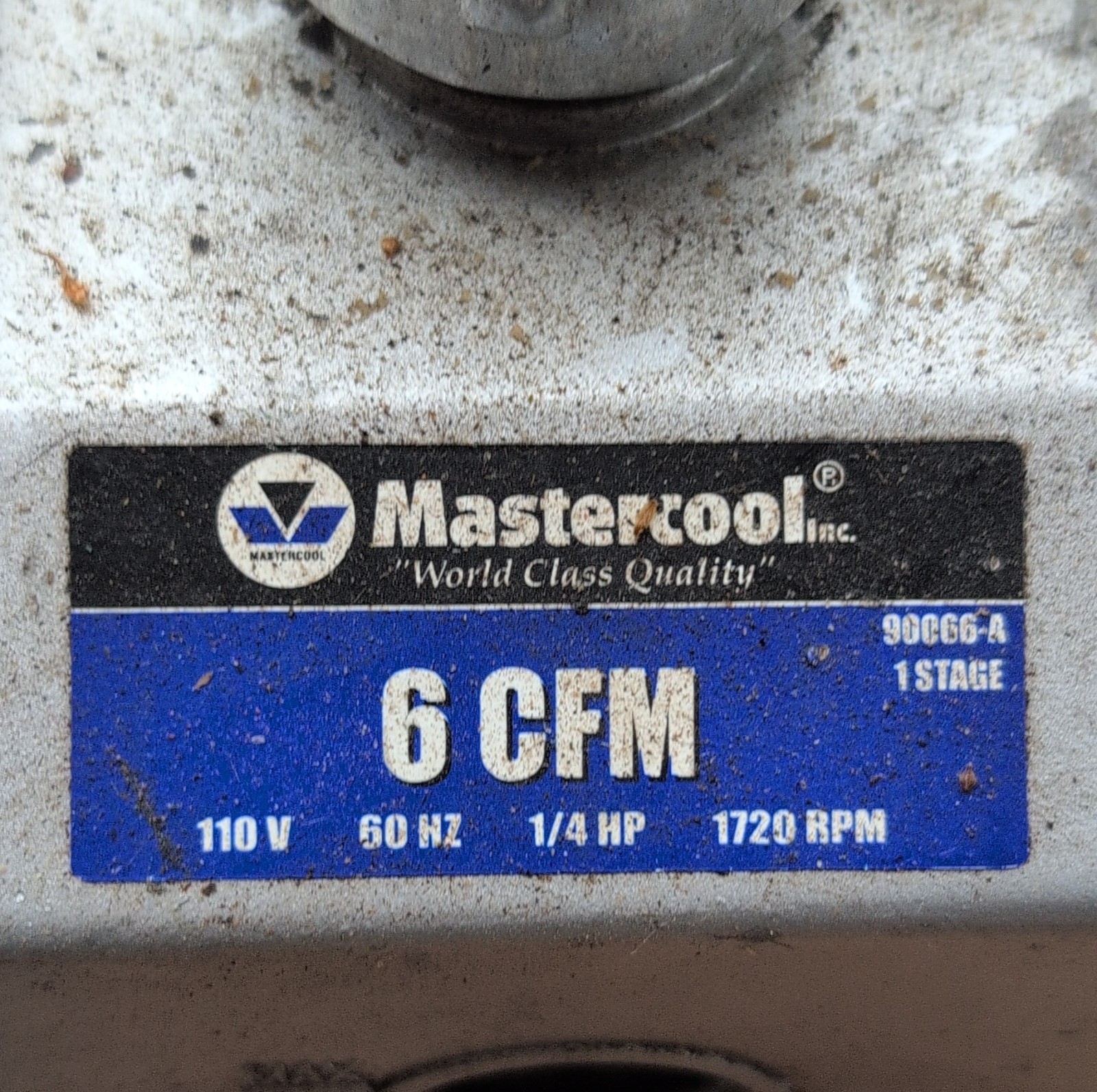 Mastercool 90066-A 6 CFM 1/4 HP 110V Evacuation Vacuum Pump, Vacuum Pump Type