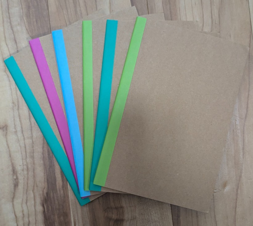Lot of 6 Blank Composition Books 8.25×5.5 Inch, 60 Pages Each