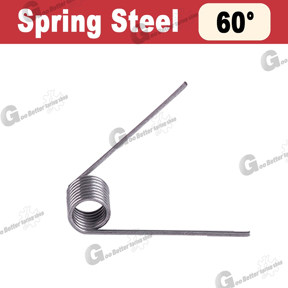 Torsion Spring 3-9 Coil (10 pcs), 1.2mm Wire dia, 6 ~ 12mm OD, Left spring Steel