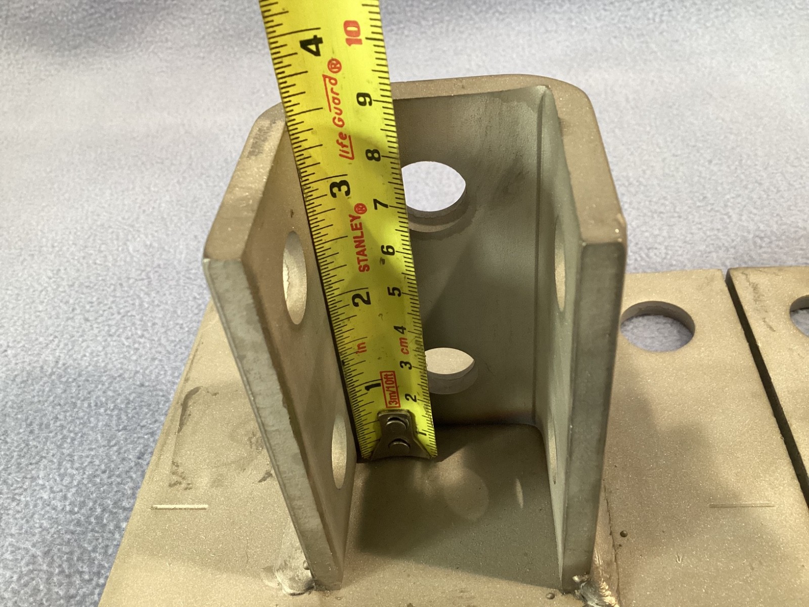 UNISTRUT STAINLESS STEEL FLOOR MOUNT BASE, QUANTITY OF 2