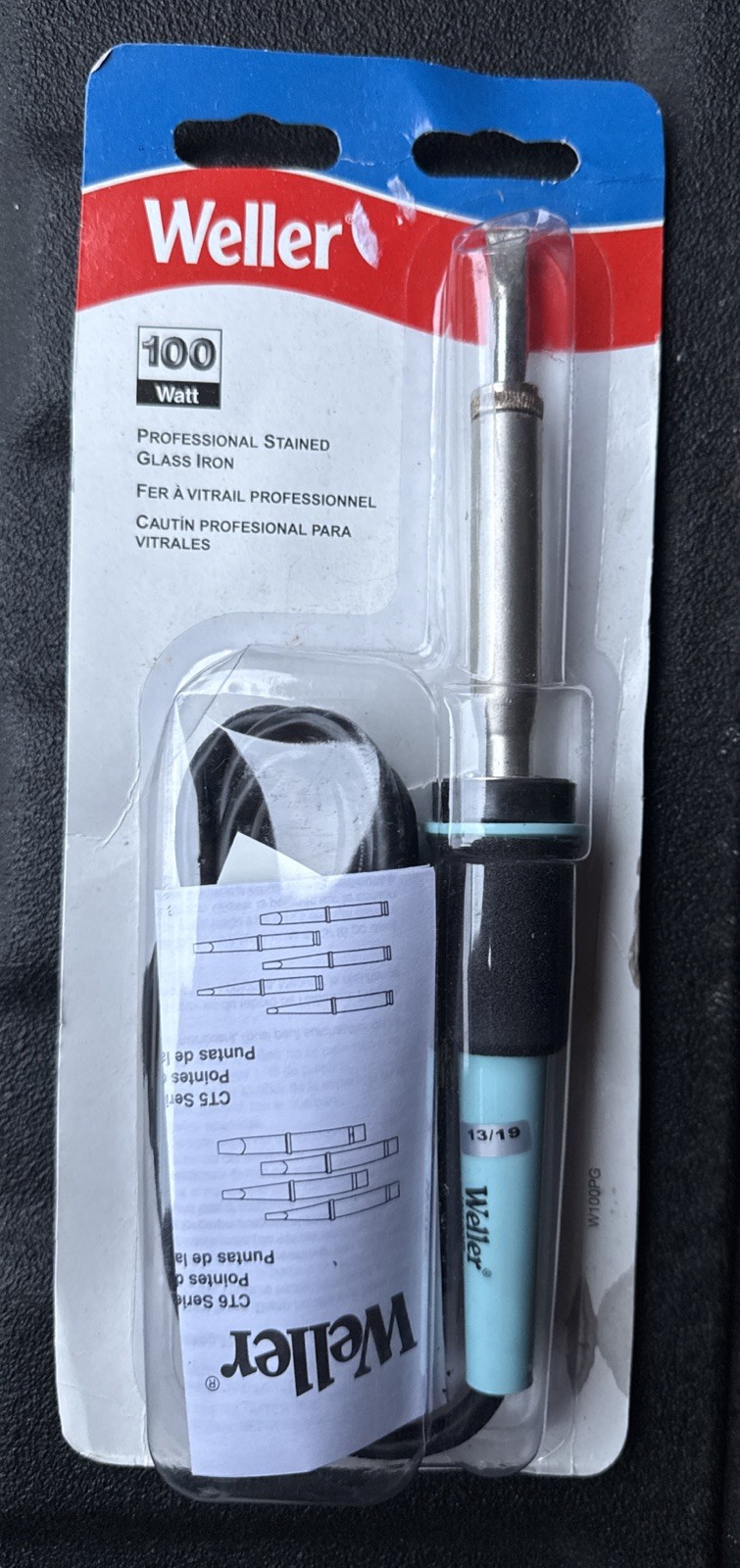 Weller 100 W100PG Temperature Controlled Soldering Iron-Pro Stained Glass Iron