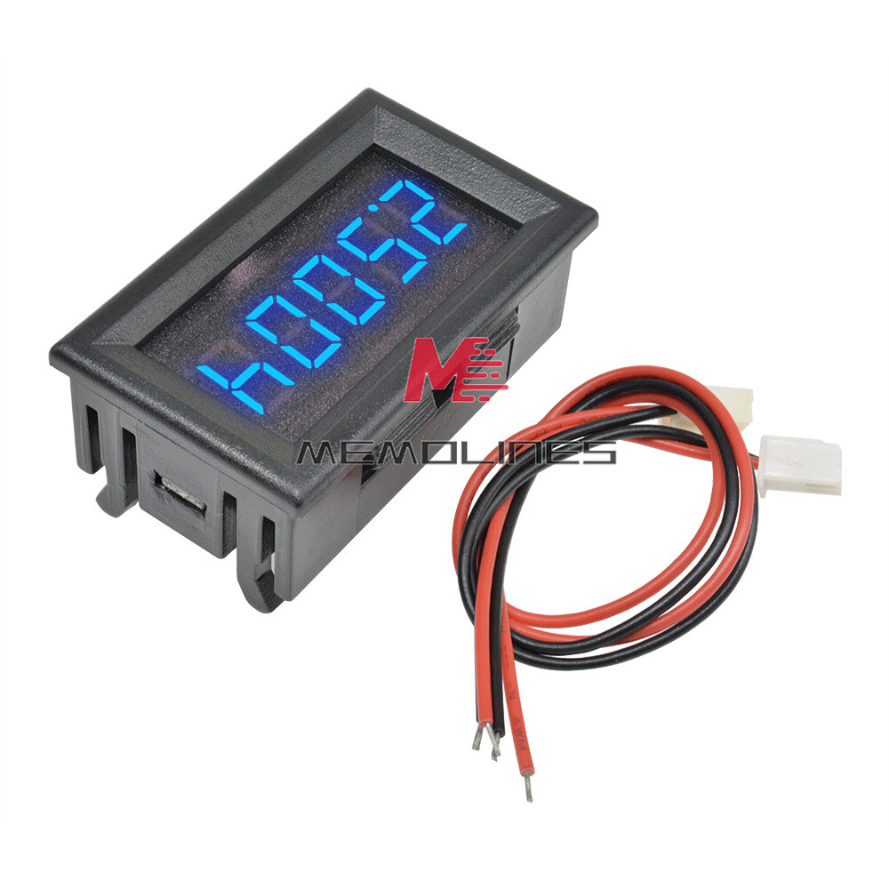 5-Digit DC 0-4.3000-33.000V Digital Blue LED Voltmeter Voltage Meter Car Panel
