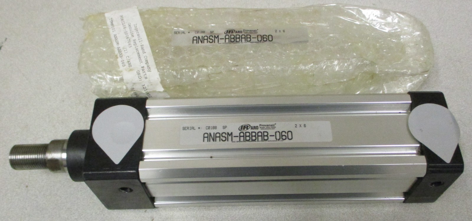 Ingersoll Rand ANASM-ABBAB-060 Pneumatic Cylinder 2″ Bore 6″ Stroke