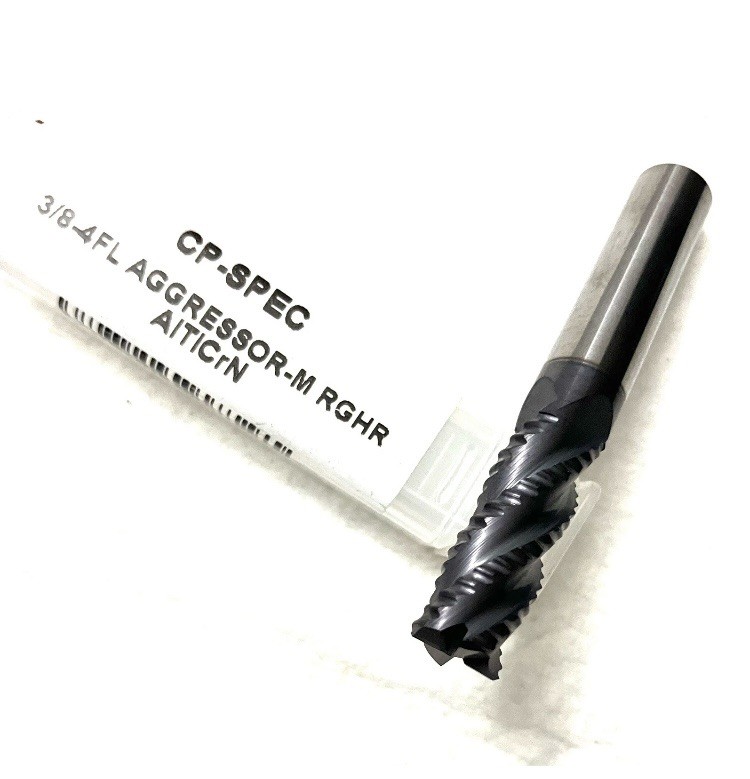 Monster Carbide Plus 3/8″ 4FL Aggressor-M Roughing End Mill AlTiCrN CP-SPEC NEW