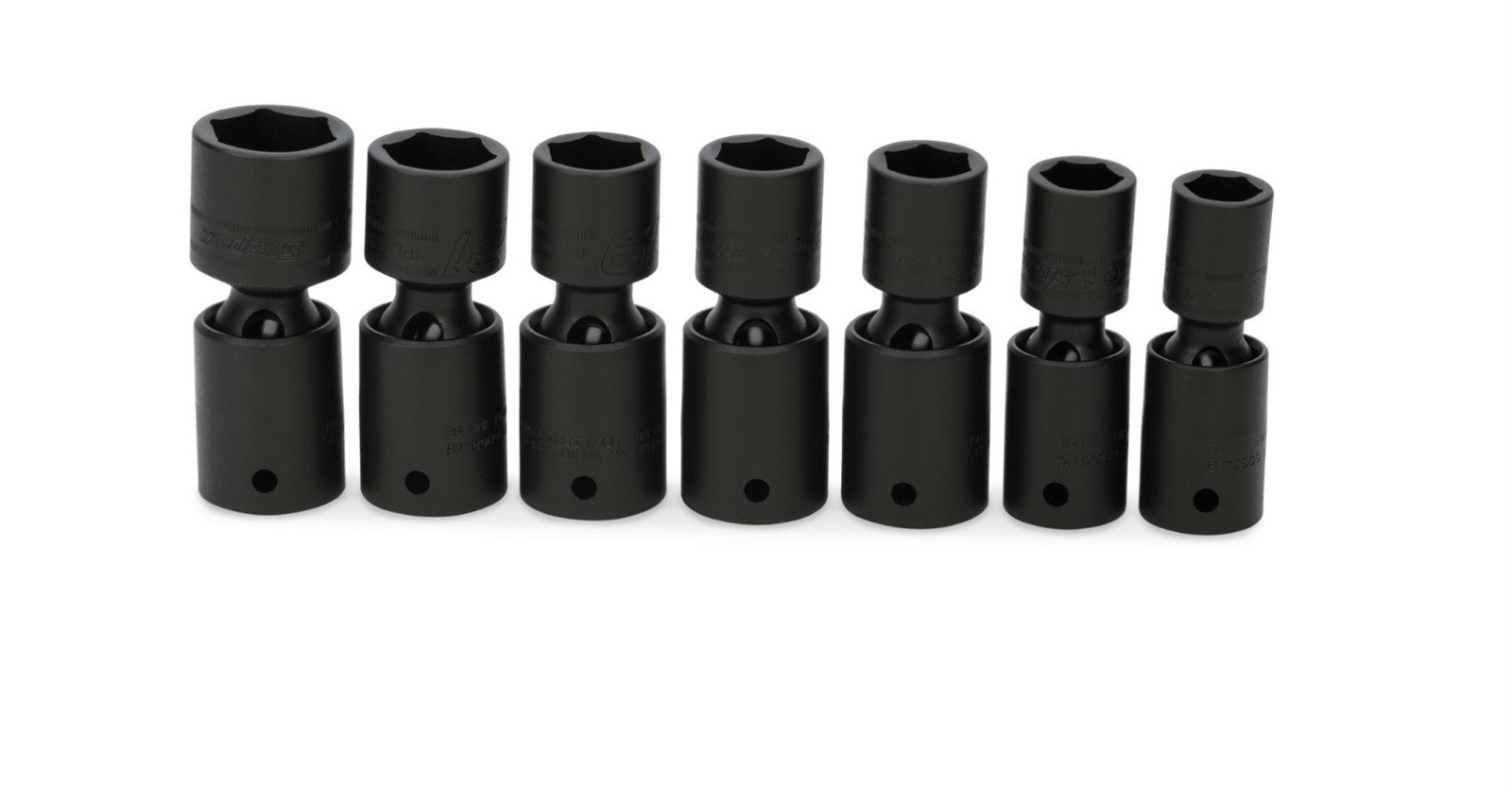 Snap On Tools 307IPLMY 1/2″ dr. 14,15,17-19,21,24mm shallow impact swivel set