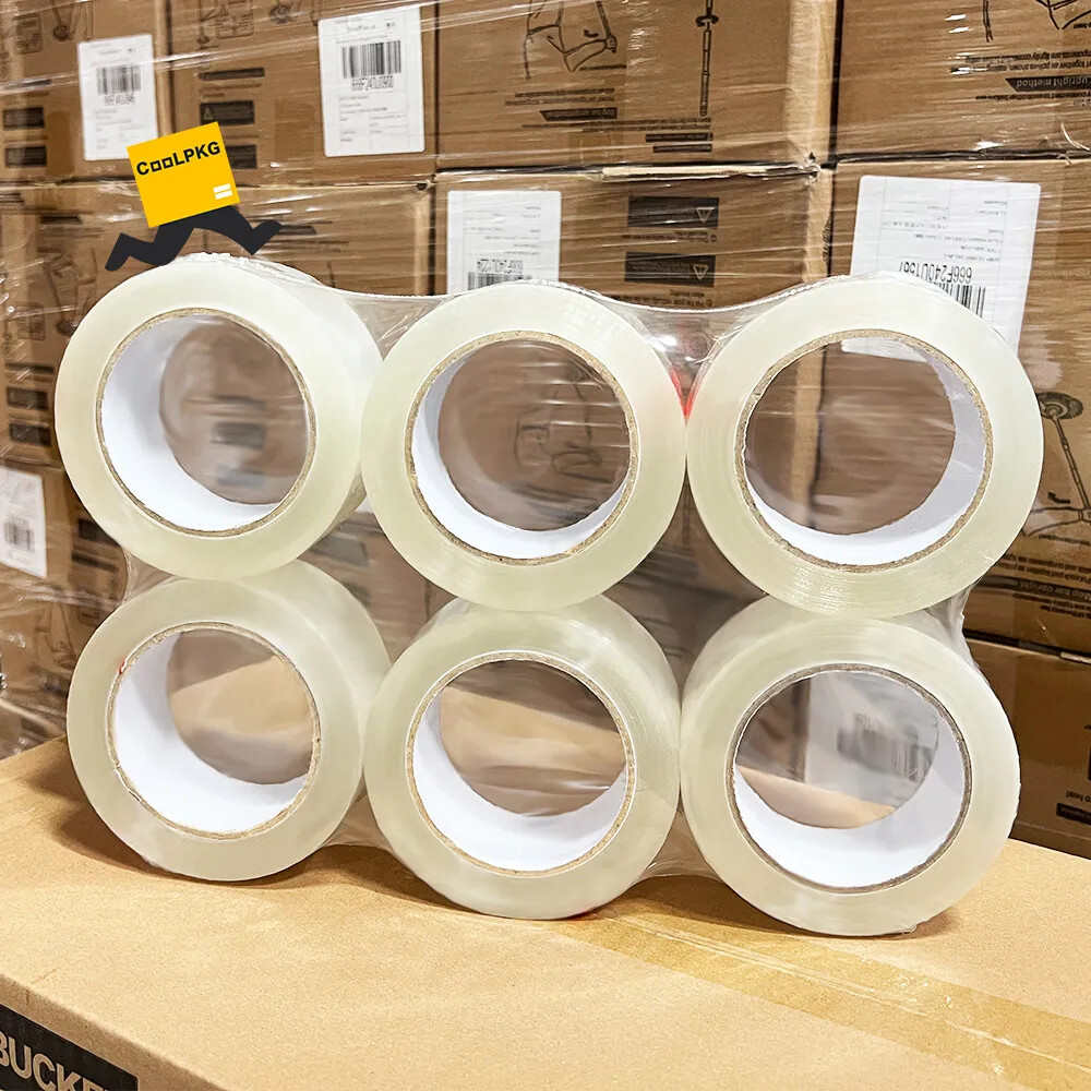 Up to 36 Rolls Coolpkg 2″ x 110 Yards Clear Sealing Packing Box Shipping Tape