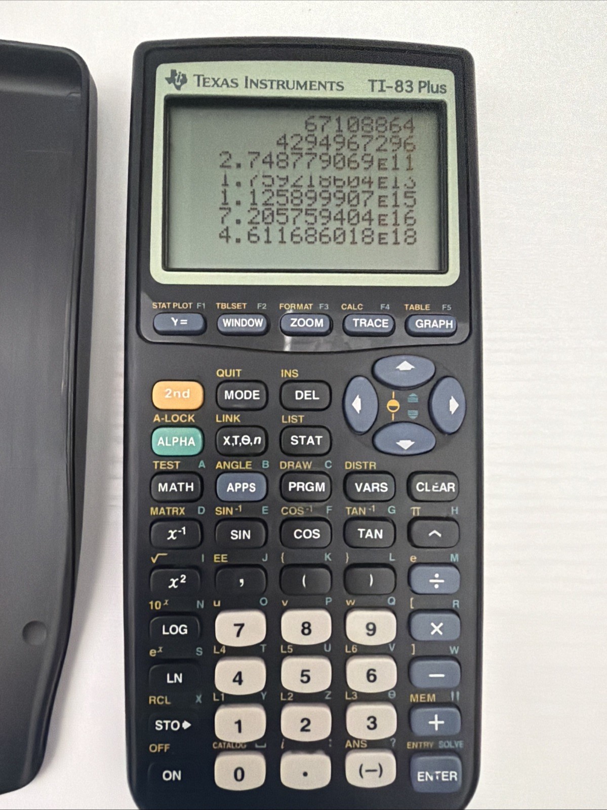 Texas Instruments TI-83 Plus Graphing Calculator with Slip Cover – Black Tested