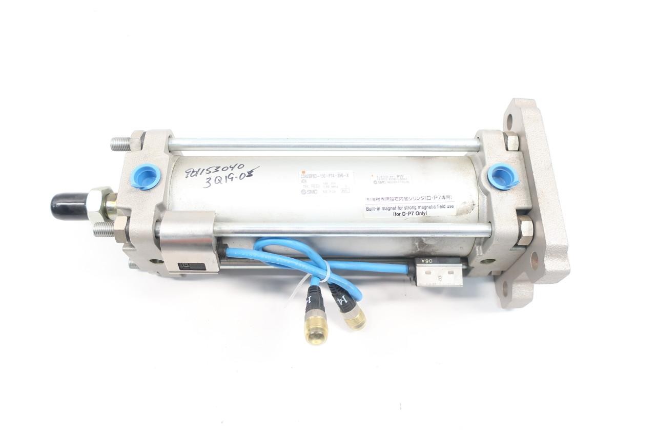 Smc CDA2GP63-150-P74-85G-X-404 Double Acting Cylinder 63mm 150mm 145psi