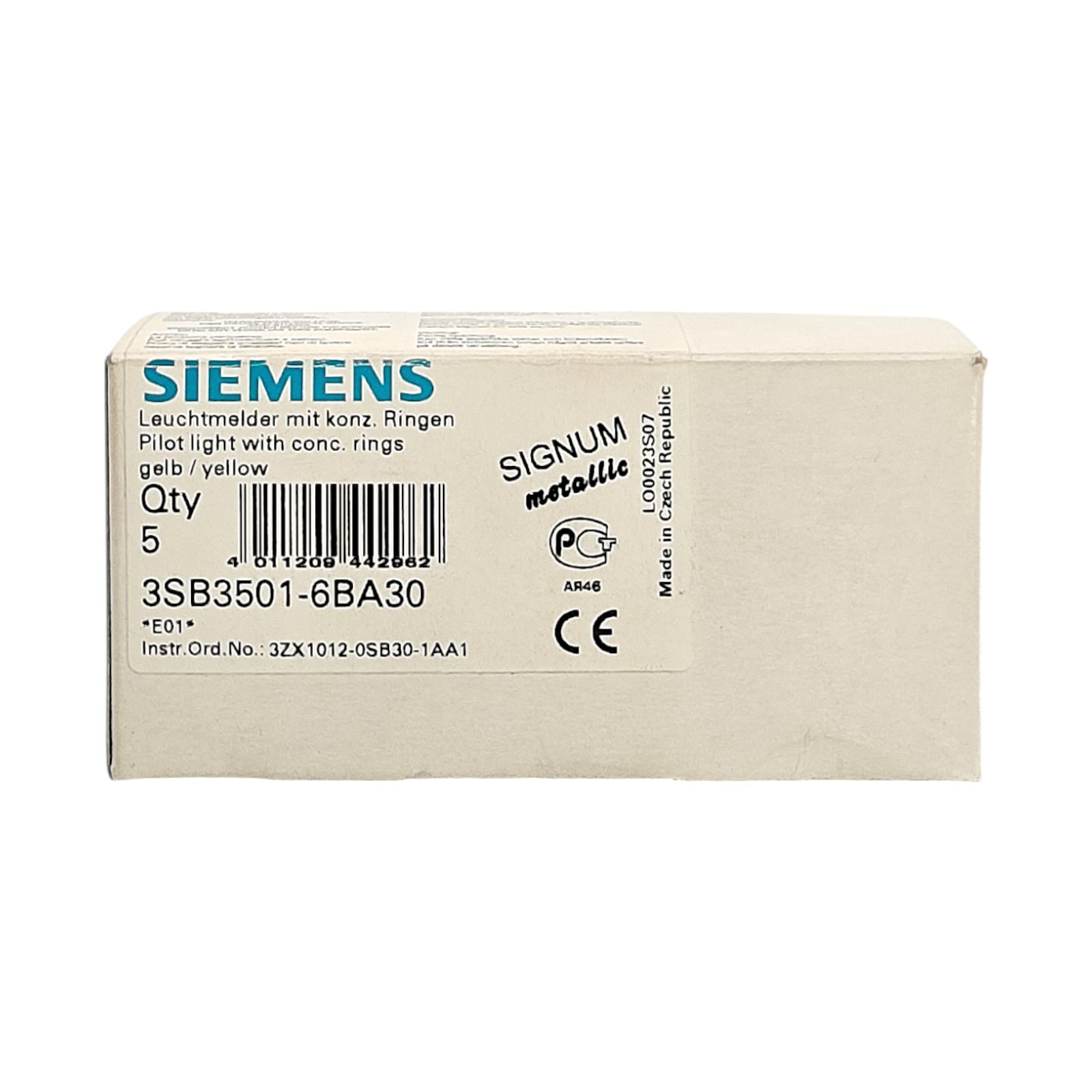 SIEMENS 3SB3501-6BA30 INDICATOR LIGHT