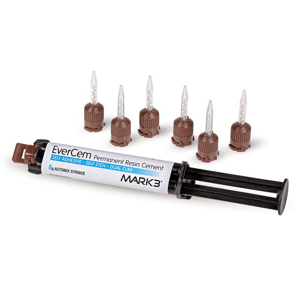 Mark3 5385 EverCem Permanent Resin Cement Universal Dual Cure Automix 8Gm