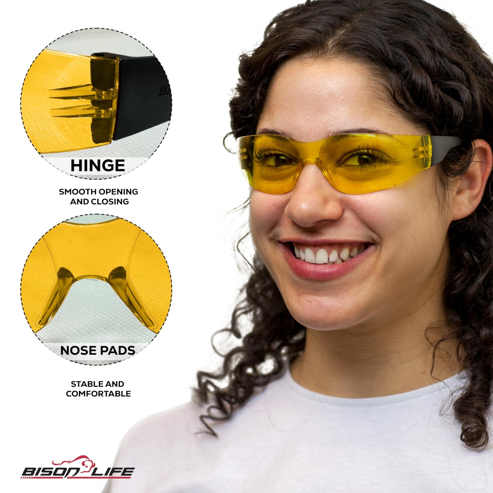 Keystone Full Color Safety Glasses, Fits Adult and Youth (Pack of 12)