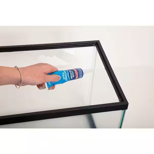 Silicone Waterproof Multipurpose Adhesive Sealant 2.7 Oz. Clear Tube