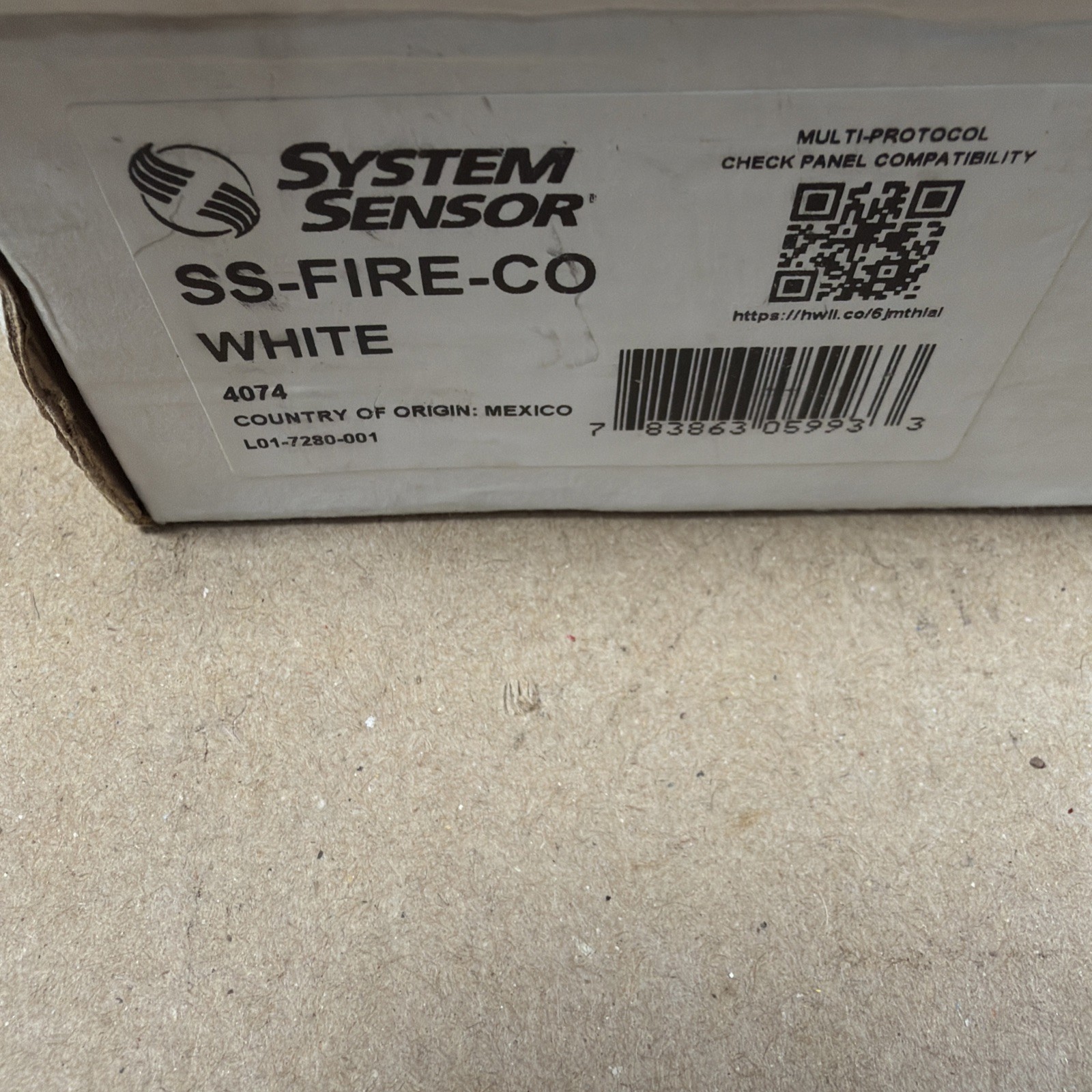 NEW🔥. System Sensor SS-FIRE-CO Smoke And cO Detector Photo Thermal