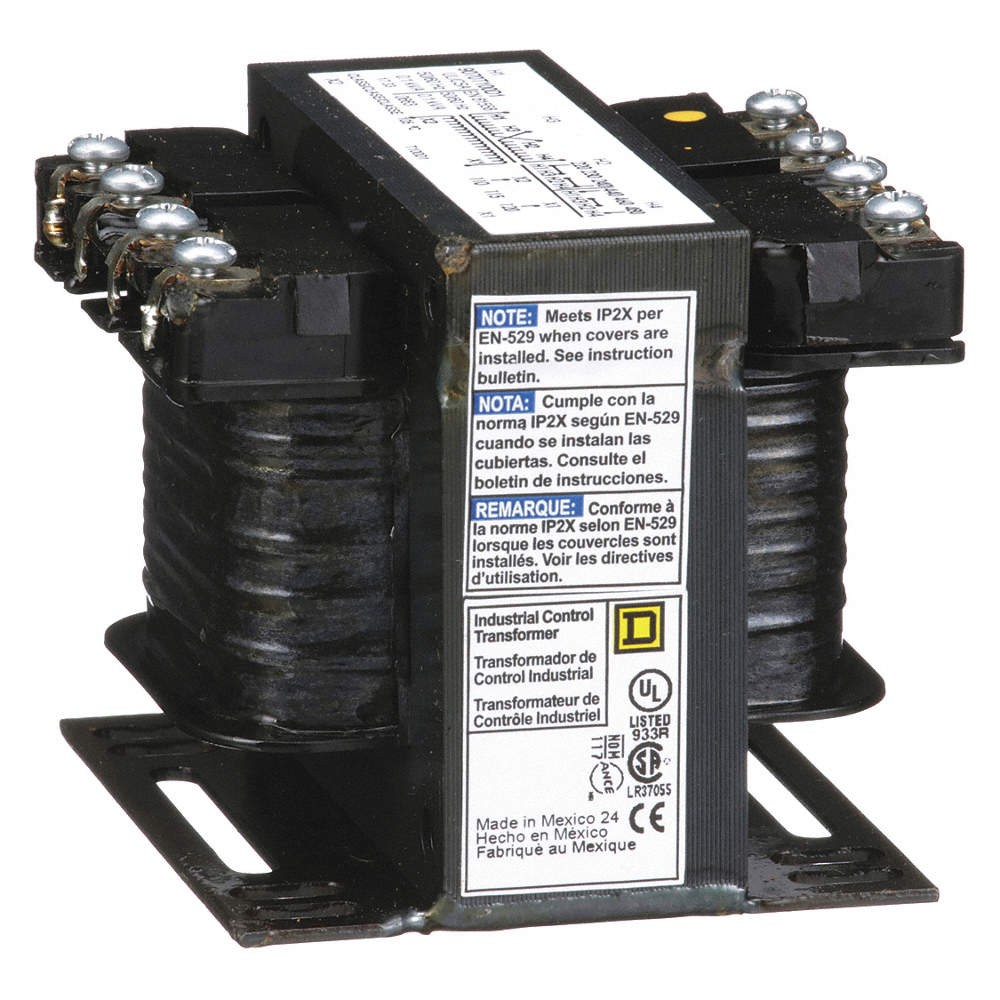 SQUARE D 9070T100D1 Control Transformer,100VA,2.89 In. H 4R822
