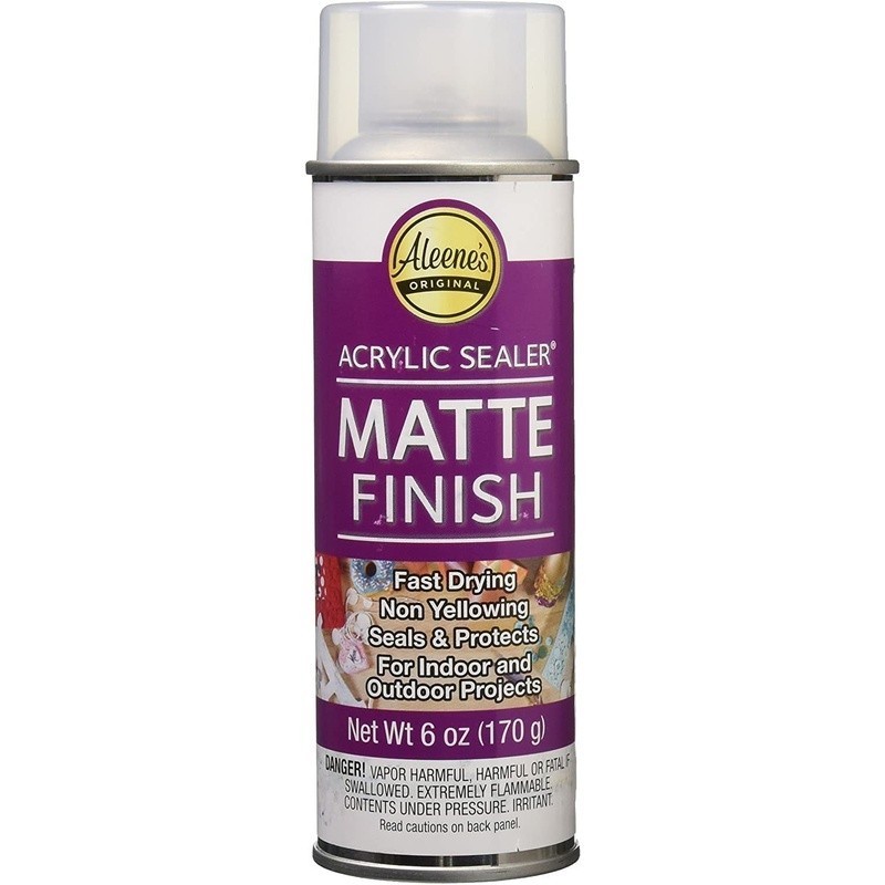 Acrylic Spray Sealer Fast Drying Matte Finish Indoor Outdoor Durable Protection