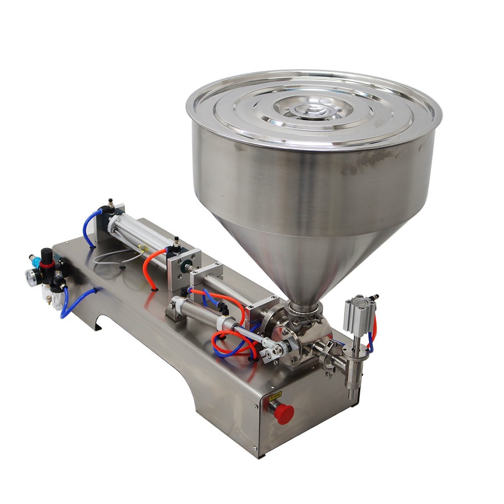 Paste Liquid Filling Machine 10-100ml Single Nozzle Pneumatic Piston Filler 110V