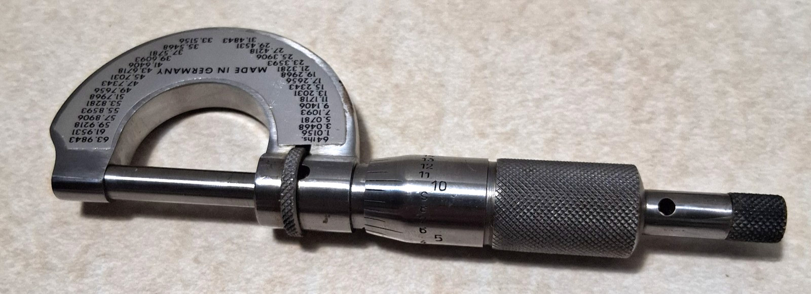 Outside Micrometer – Herter’s – 0-1″ – 1/1000 – Vintage – Made in Germany