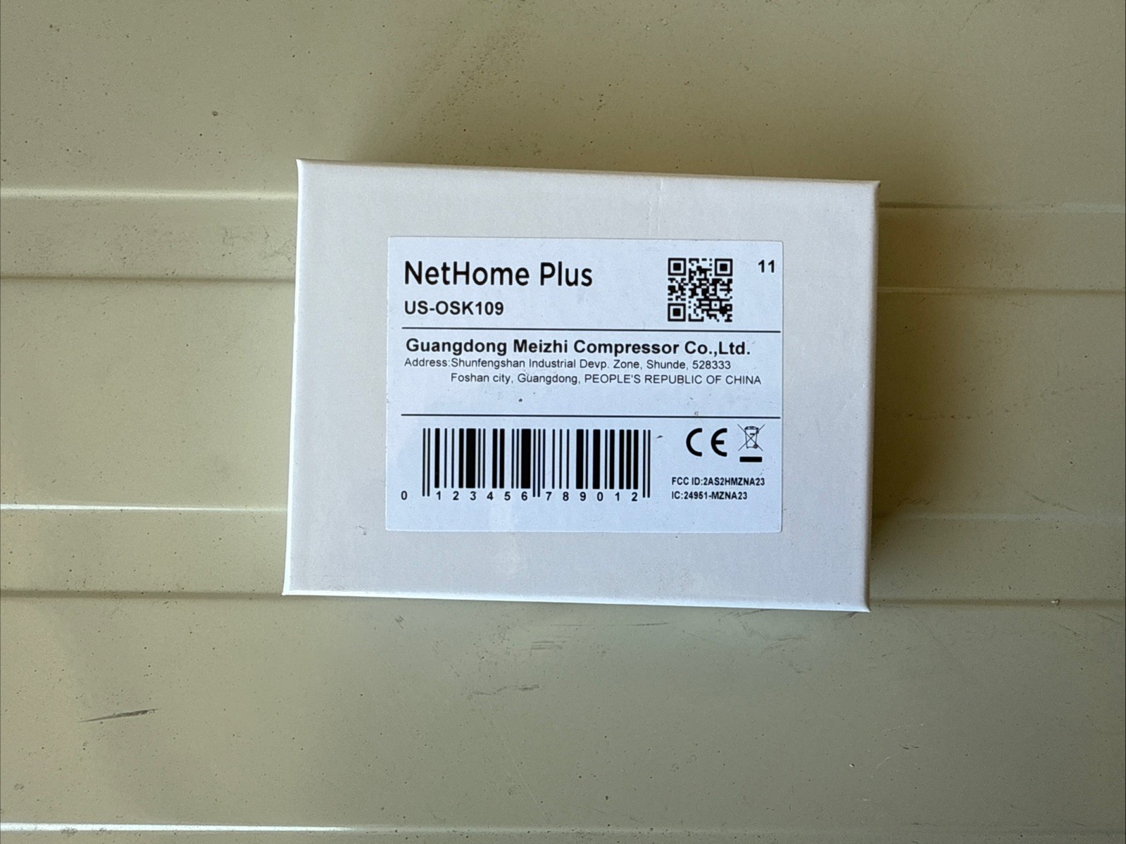 NetHome Plus US-OSK109 Guangdong Mezhi Compressor Co